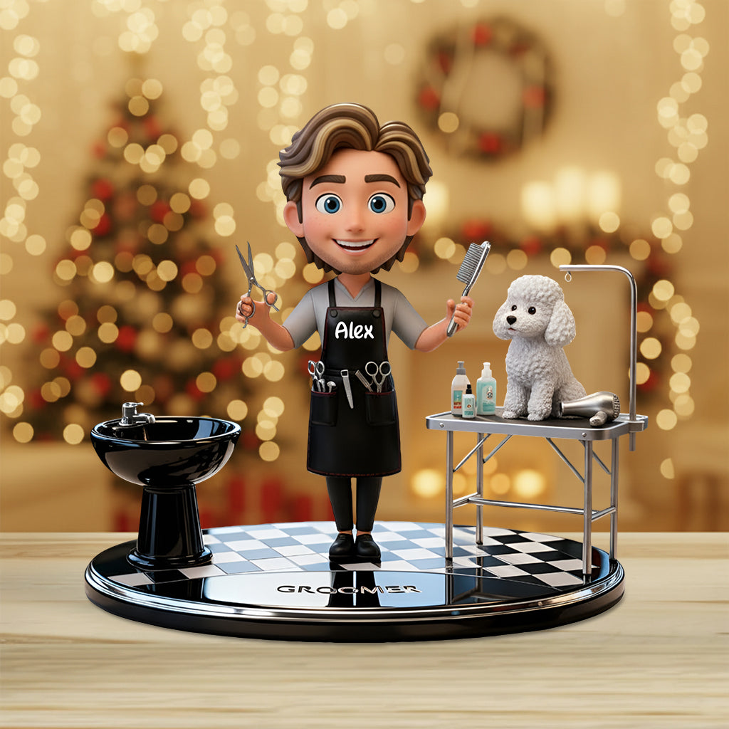 Groomers' Life - Personalized Dog Groomer Custom Shaped Acrylic Plaque