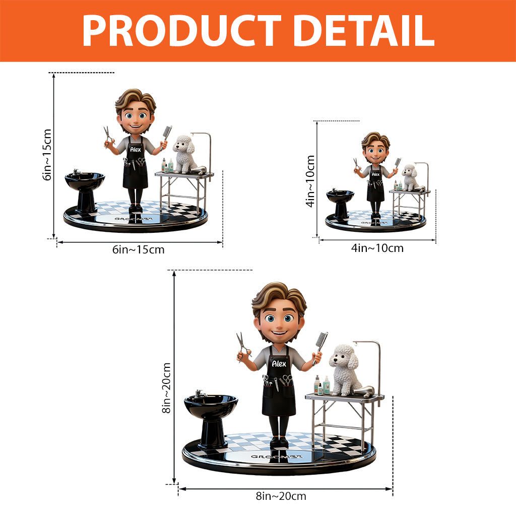 Groomers' Life - Personalized Dog Groomer Custom Shaped Acrylic Plaque