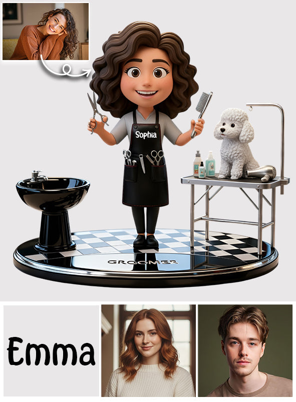 Groomers' Life - Personalized Dog Groomer Custom Shaped Acrylic Plaque