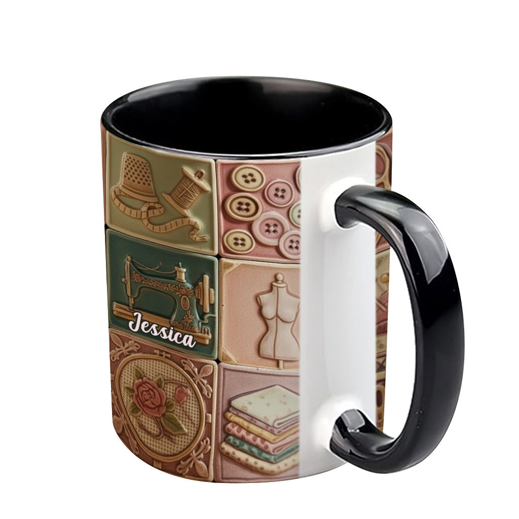 Love Sewing - Personalized Sewing Accent Mug