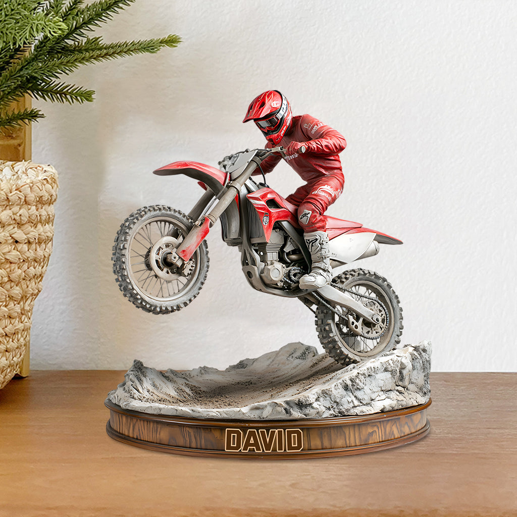 Ride Or Die - Personalized Dirt Bike Custom Shaped Acrylic Plaque