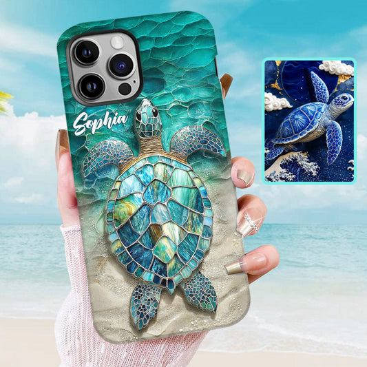 Sea Turtle Lovers - Personalized Turtle Full Print Phone Case
