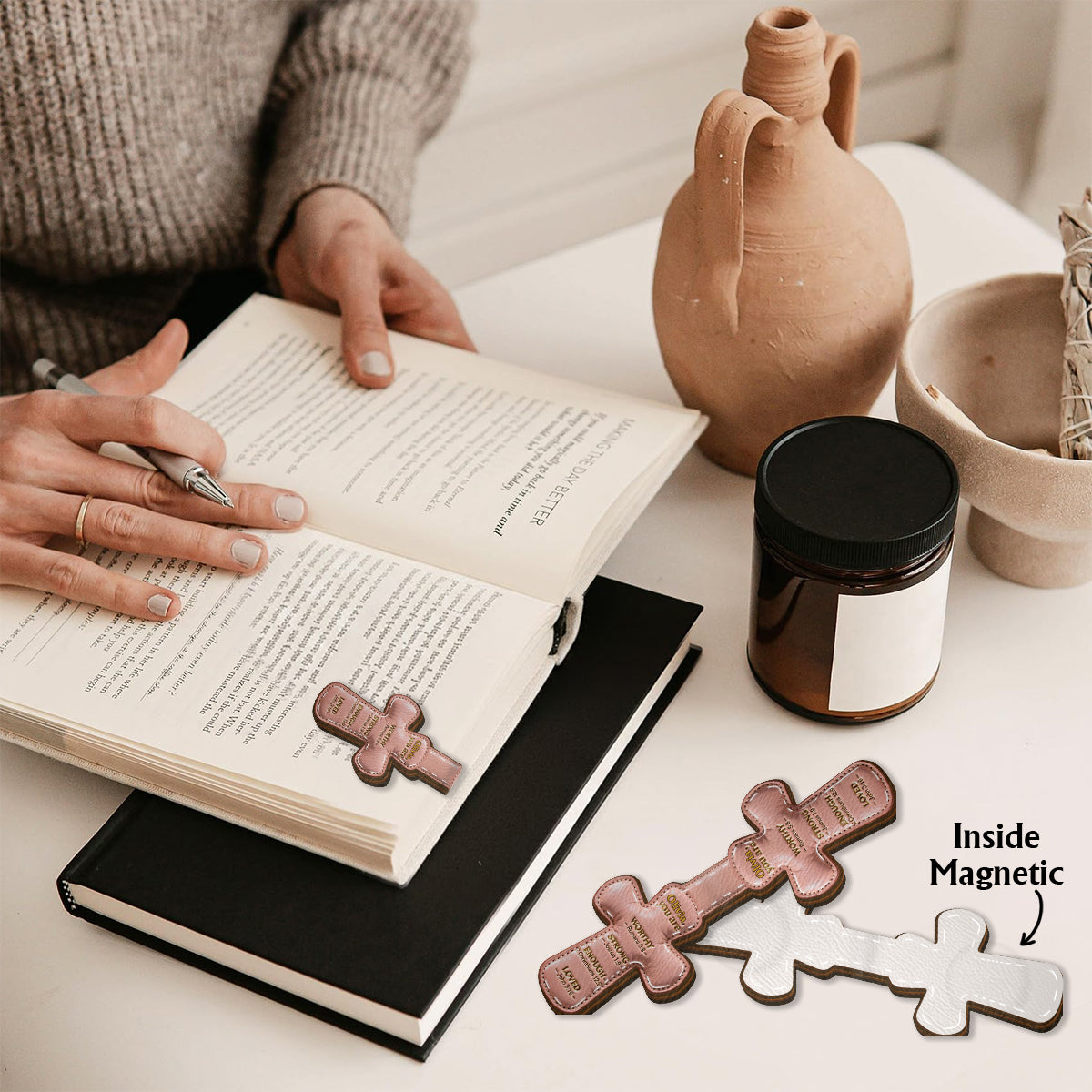 God Says You Are - Personalized Christian Shaped Magnetic Bookmark