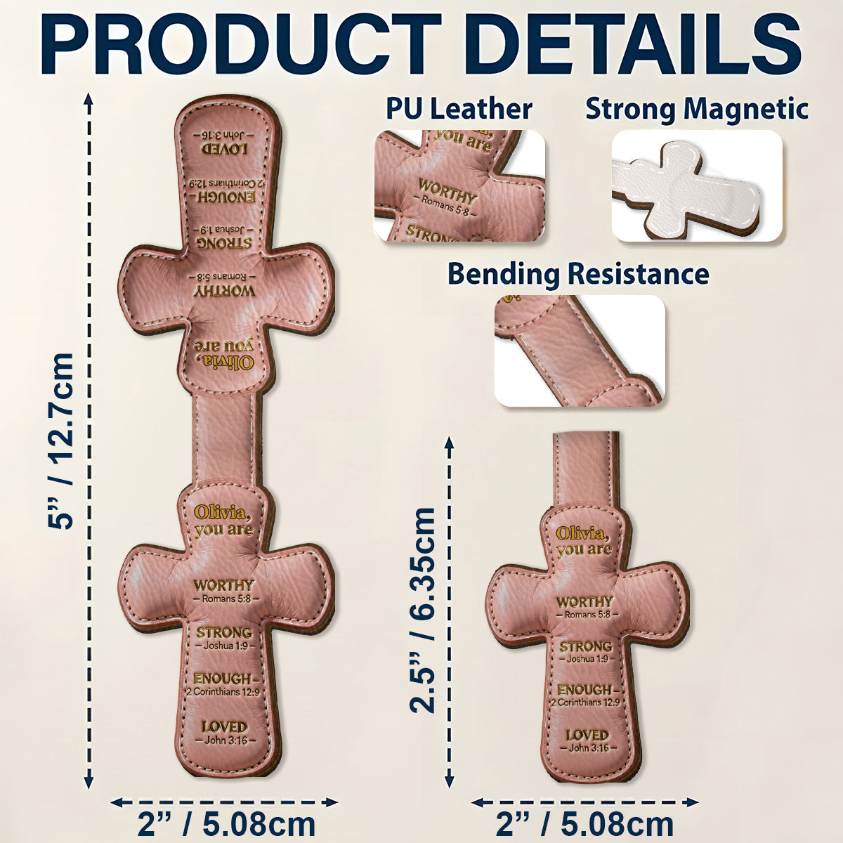 God Says You Are - Personalized Christian Shaped Magnetic Bookmark