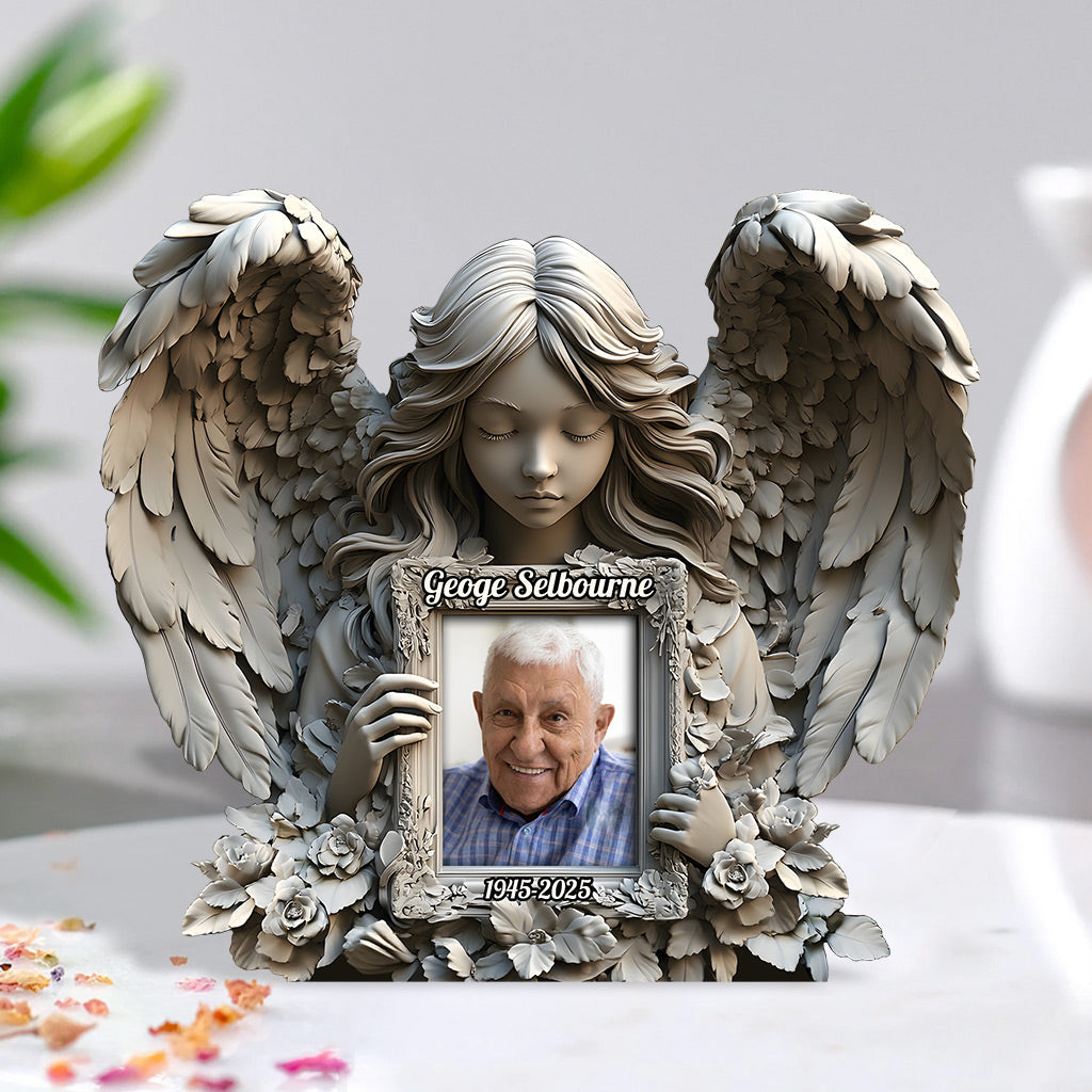 Angel Wings - Personalized Memorial Custom Shaped Acrylic Plaque
