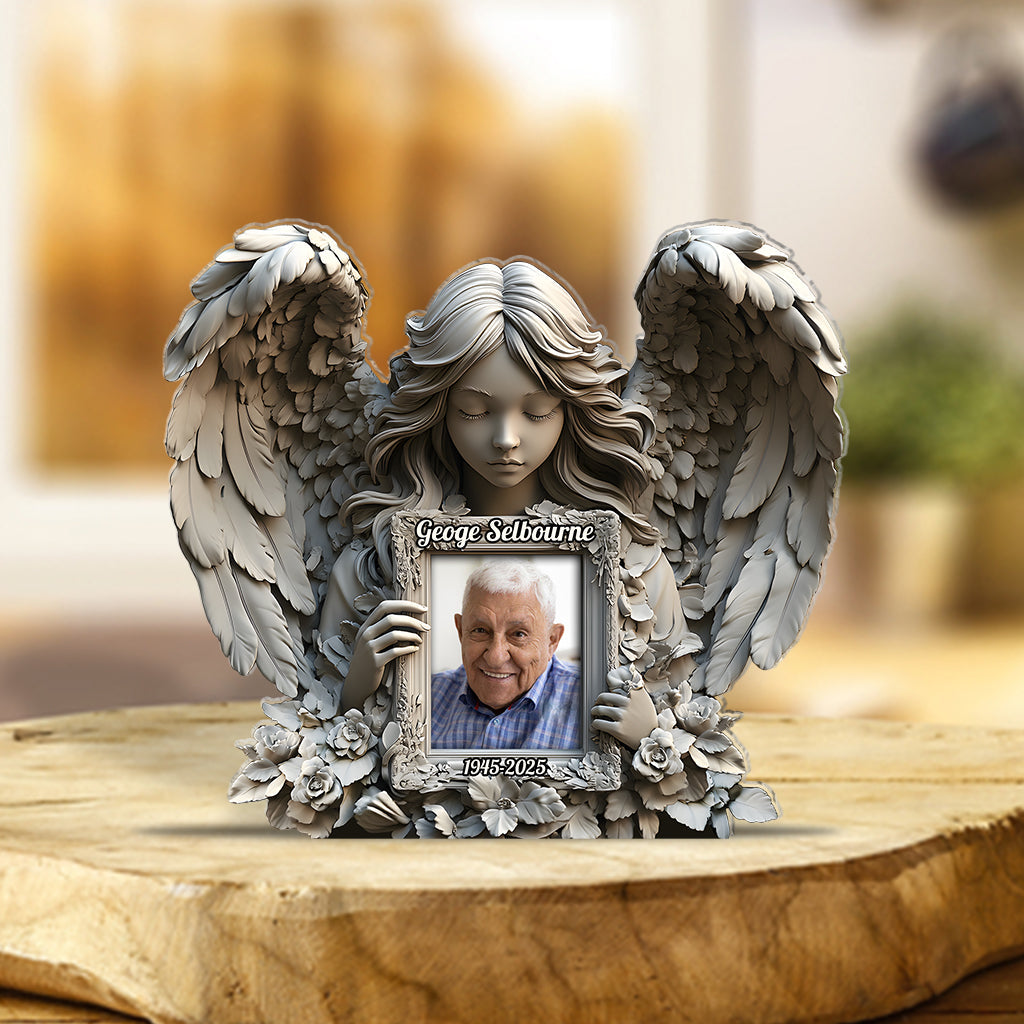 Angel Wings - Personalized Memorial Custom Shaped Acrylic Plaque