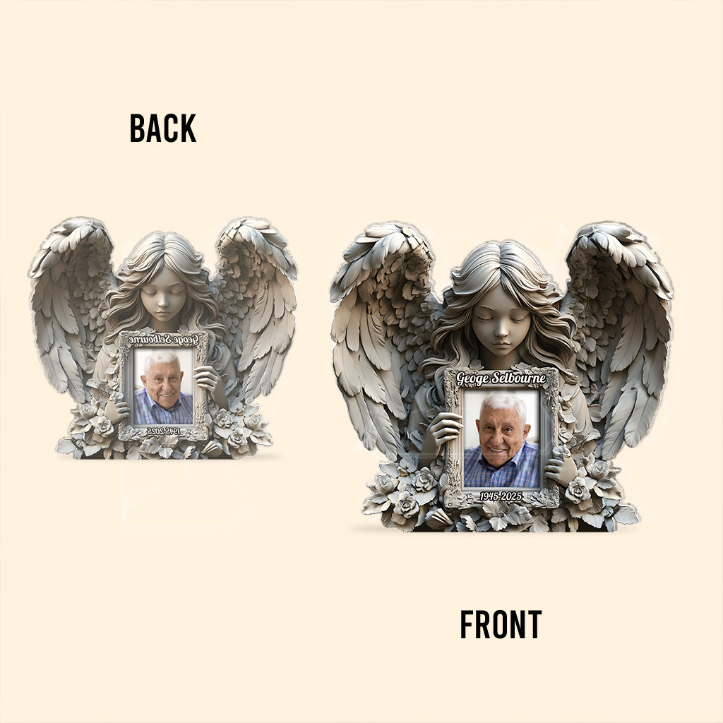 Angel Wings - Personalized Memorial Custom Shaped Acrylic Plaque