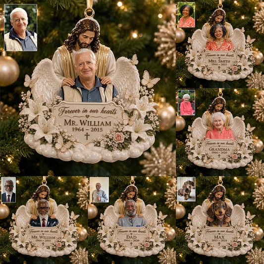 Memorial Gift, Christmas Decor, Gift for Lost of Loved Ones - Personalized Memorial Premium 3D Ornament