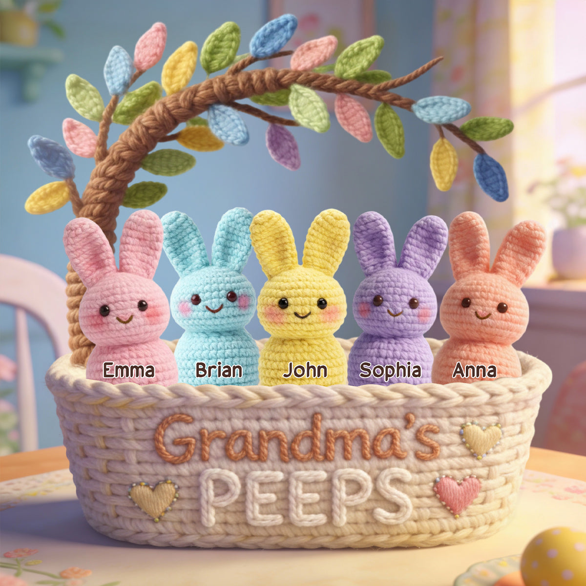 Grandma's Peeps - Personalized Grandma Custom Shaped Acrylic Plaque