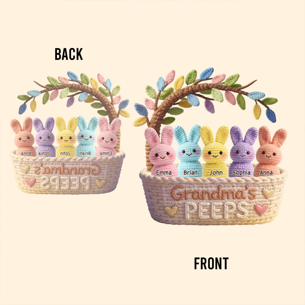 Grandma's Peeps - Personalized Grandma Custom Shaped Acrylic Plaque