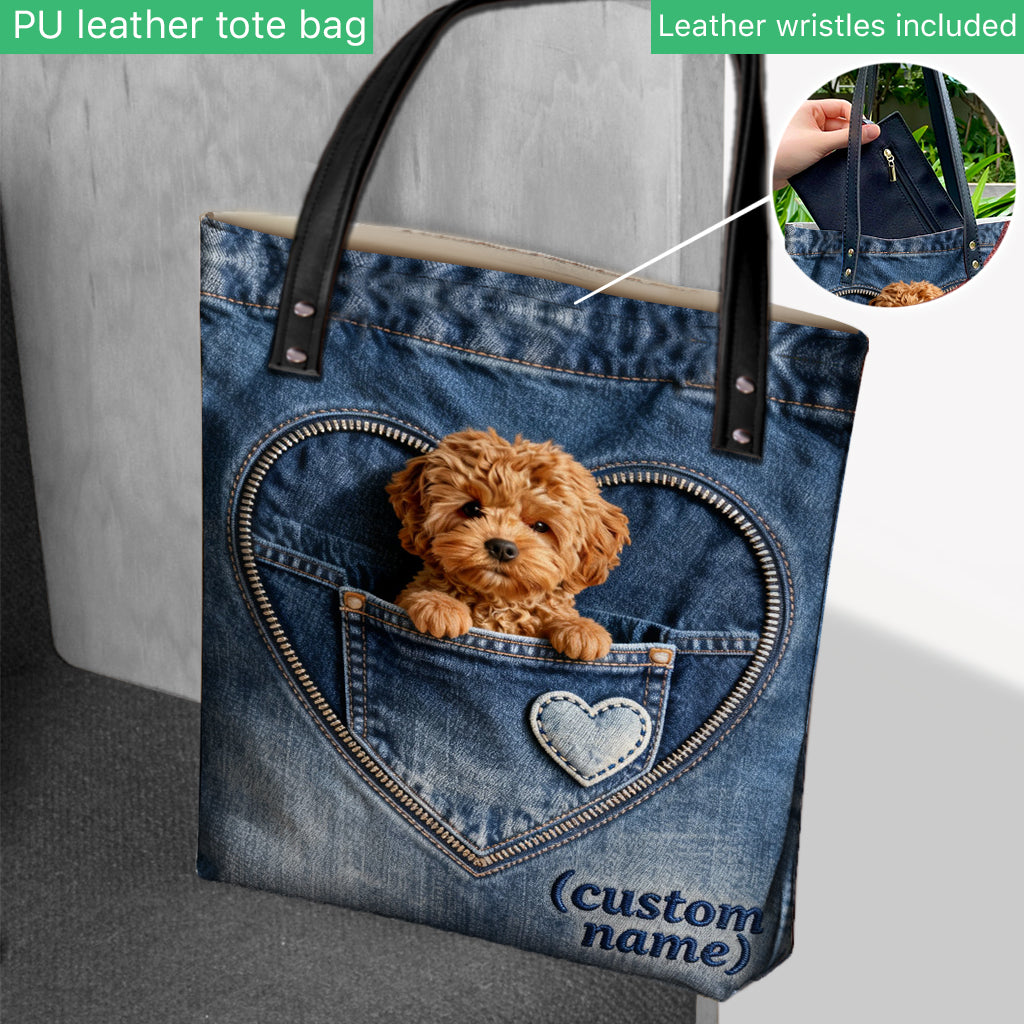 I Love My Dogs - Personalized Dog Tote Bag