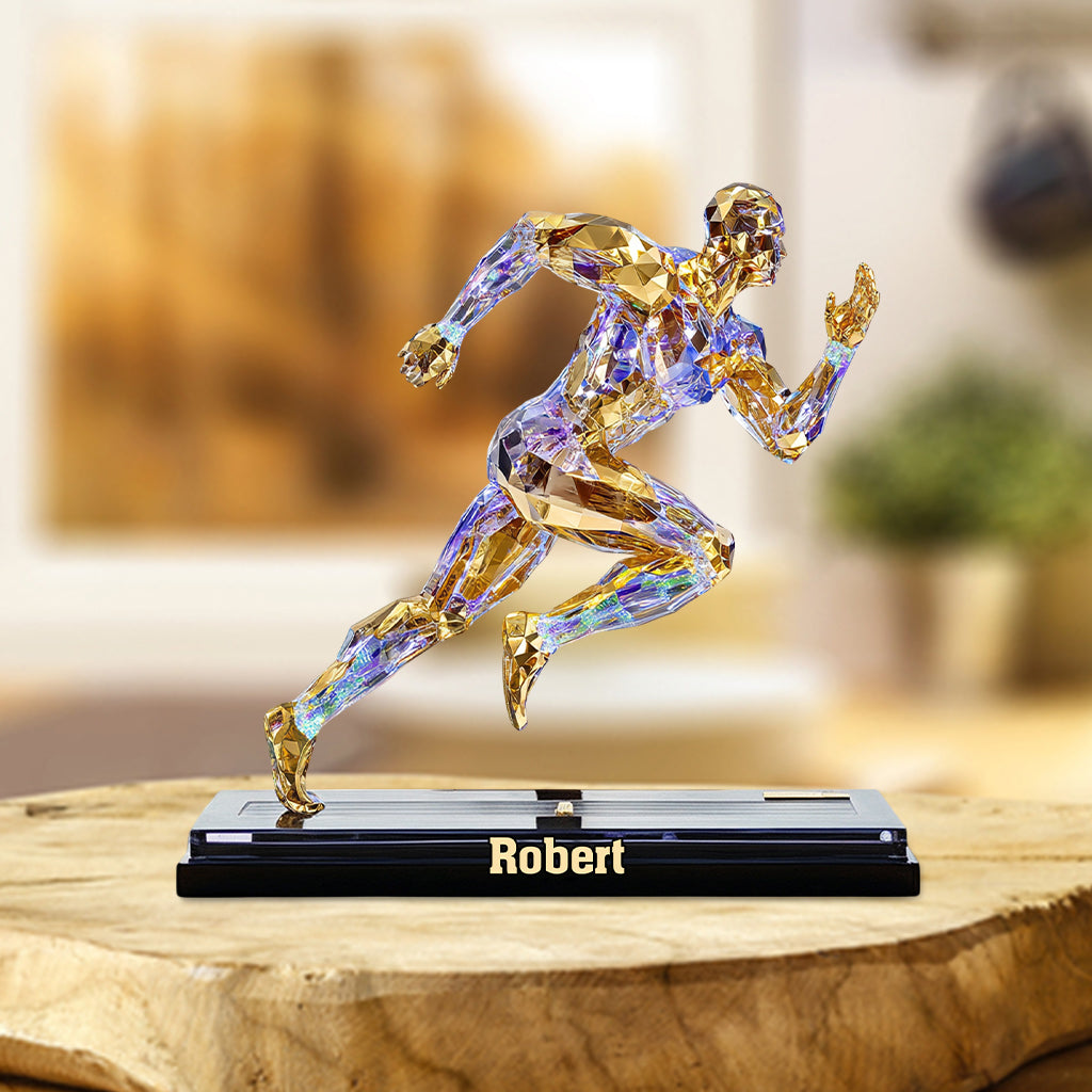 Luxury Creative Running Figurine Decoration Abstract - Personalized Running Custom Shaped Acrylic Plaque