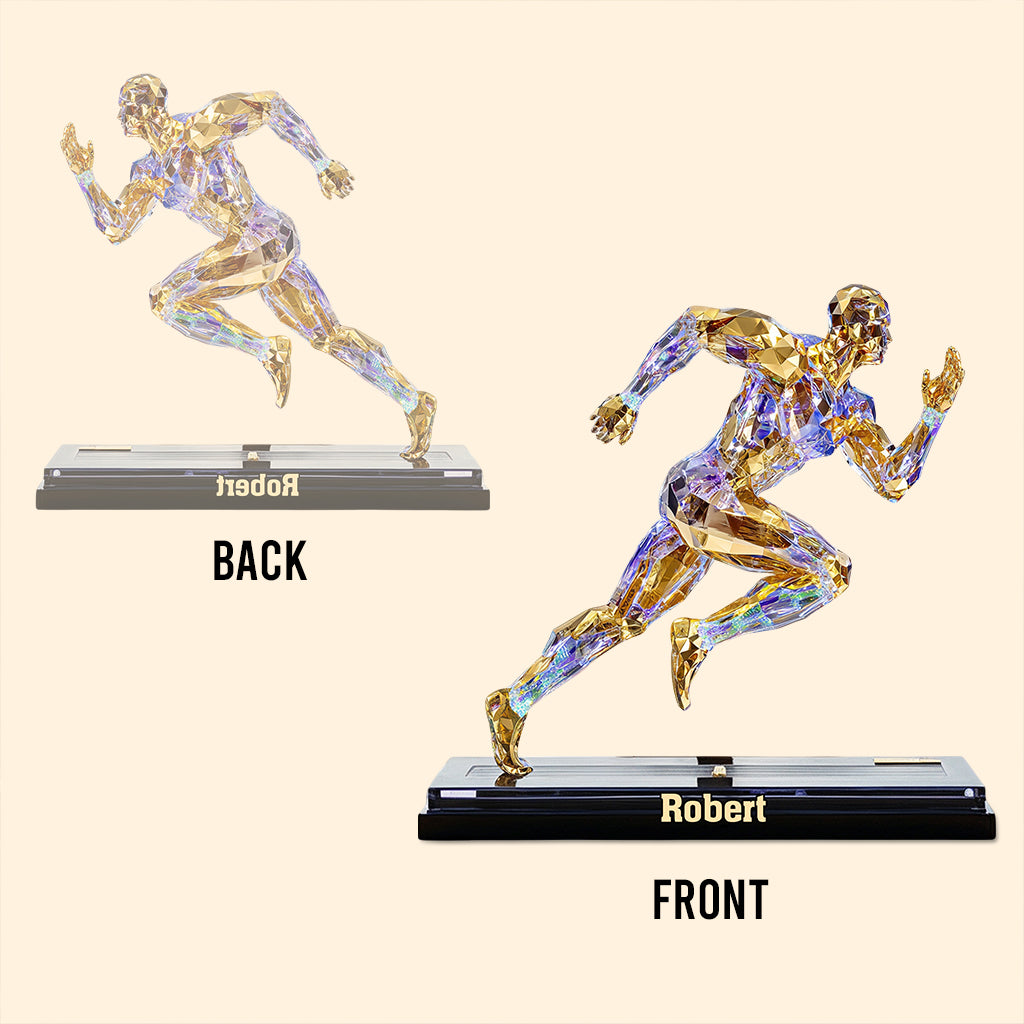 Luxury Creative Running Figurine Decoration Abstract - Personalized Running Custom Shaped Acrylic Plaque