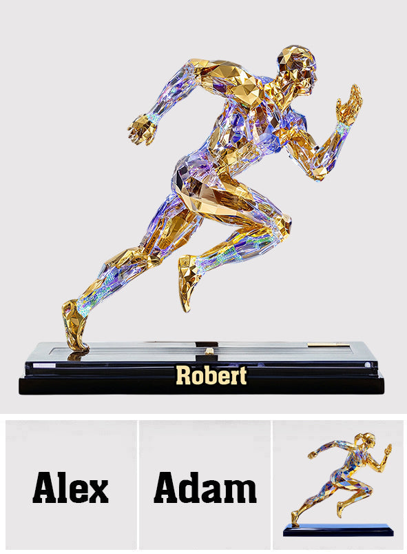 Luxury Creative Running Figurine Decoration Abstract - Personalized Running Custom Shaped Acrylic Plaque
