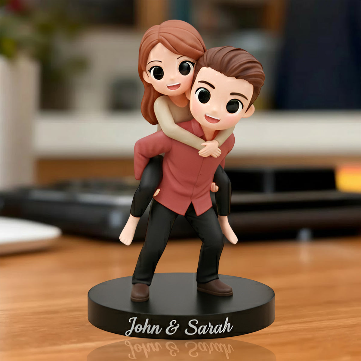 Loving Memories Keepsake - Personalized Couple Custom Made 3D Minifigure