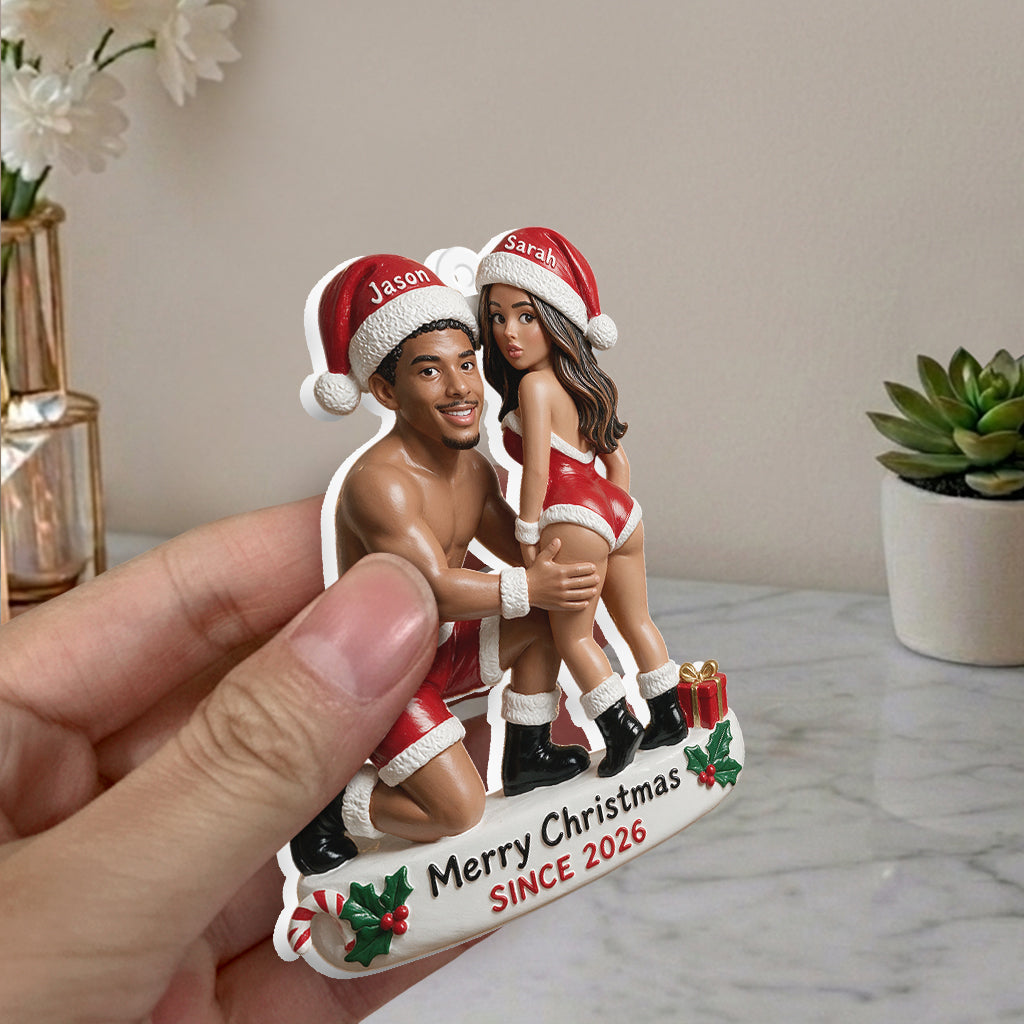 I Love You - Personalized Spicy Couple Premium 3D Ornament