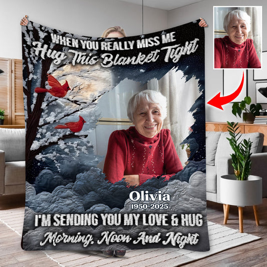 A Hug From Heaven - Personalized Memorial Blanket