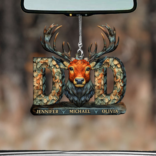 Hunting Dad - Personalized Hunting Car Ornament