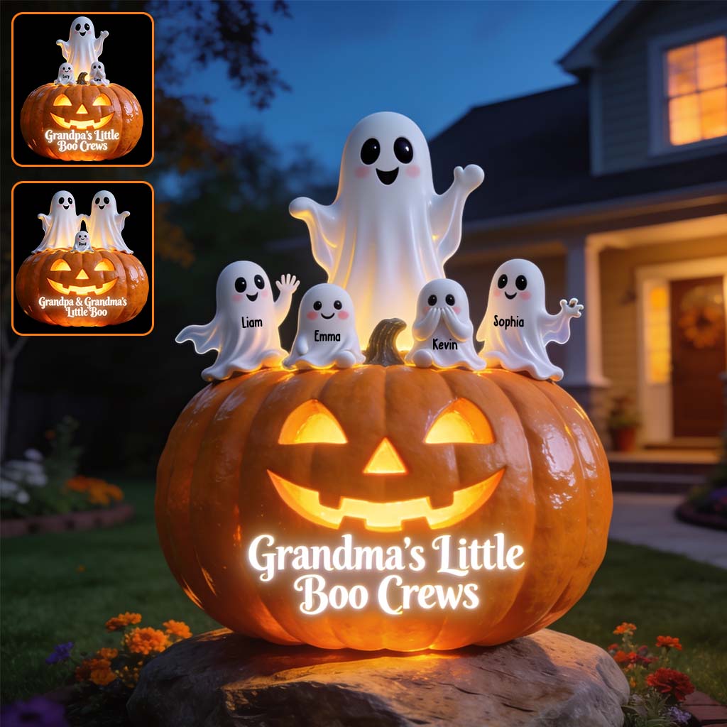Grandma's Little Boo Crews - Personalized Grandma Solar Acrylic Light