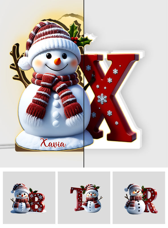 Merry Christmas - Personalized Family Acrylic LED Night Light