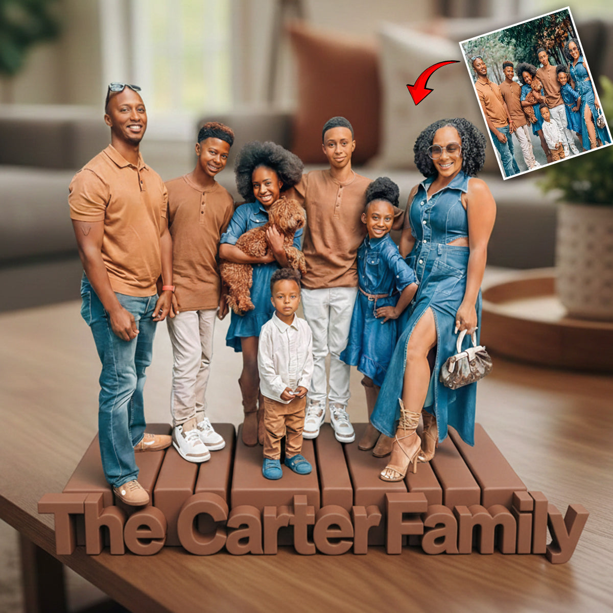 Custom From Any Photo - Personalized Family Custom Shaped Acrylic Plaque