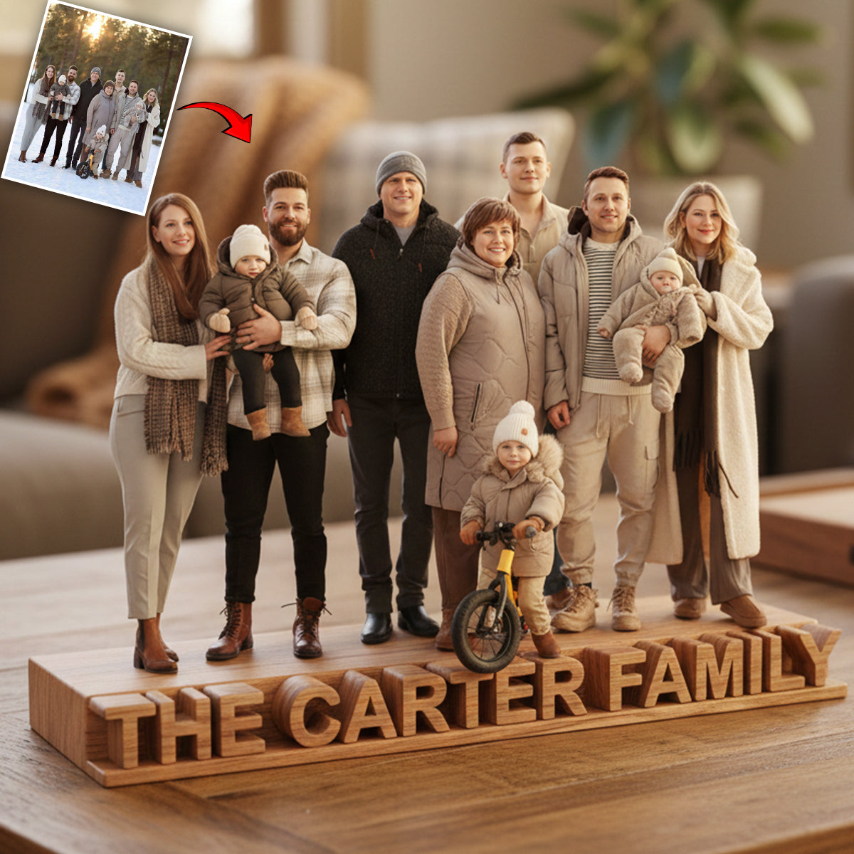 Custom From Any Photo - Personalized Family Custom Shaped Acrylic Plaque