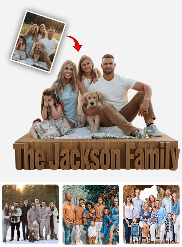 Custom From Any Photo - Personalized Family Custom Shaped Acrylic Plaque