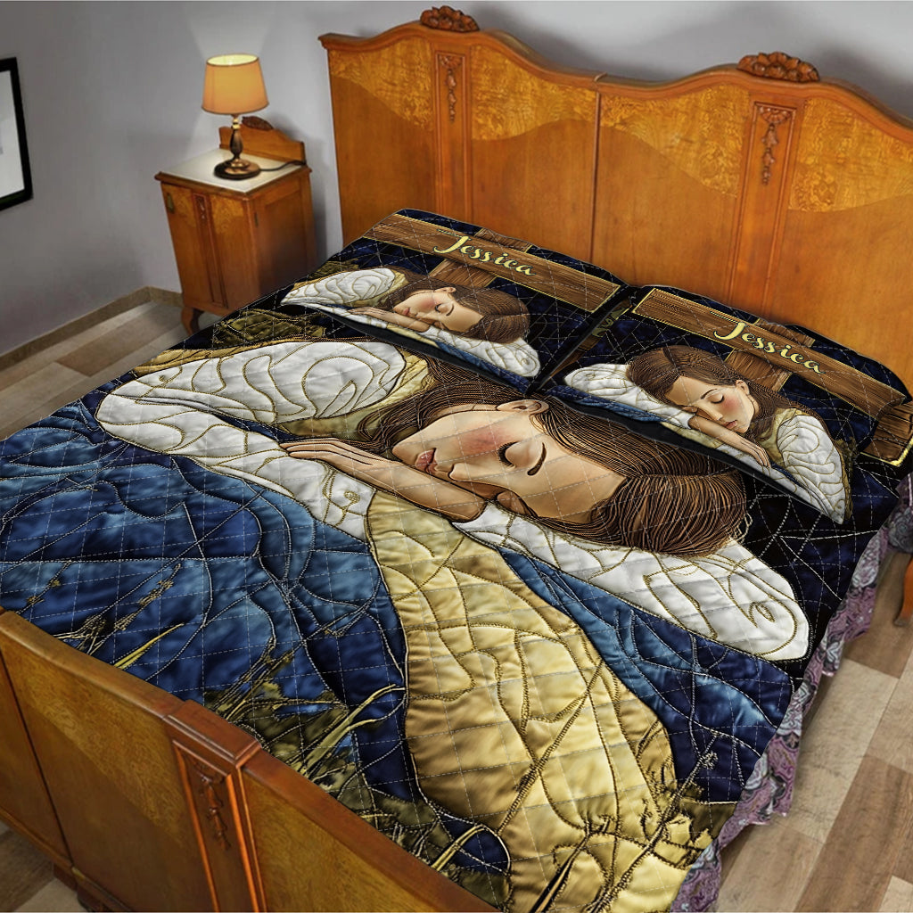 Give It To God - Personalized Christian Quilt Set