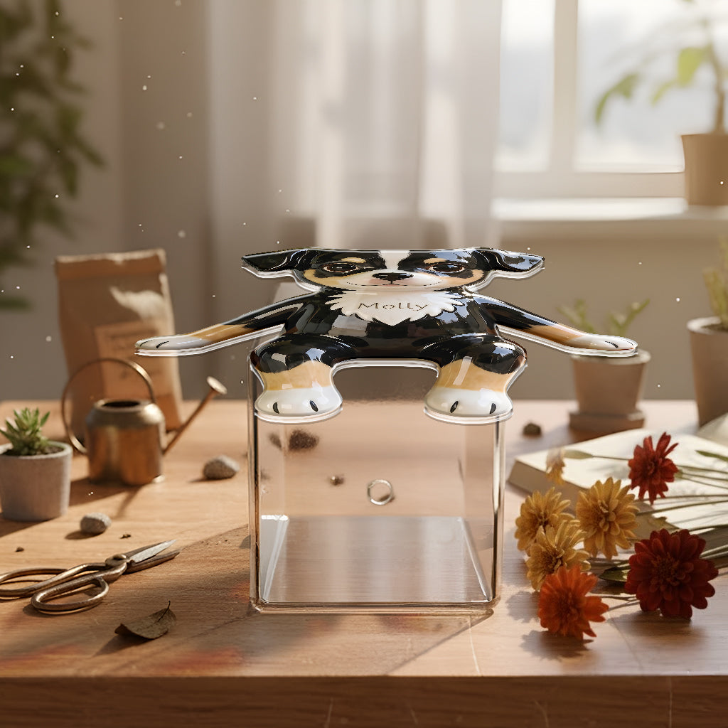 Custom Any Photo - Love My Pet - Personalized Dog Acrylic Pot