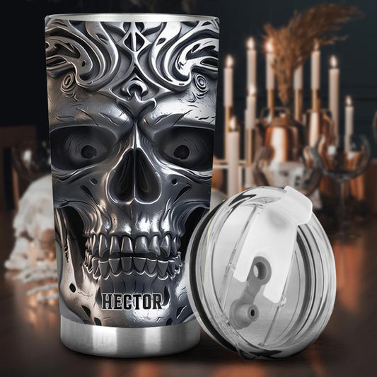 Strong Skull - Personalized Skull Tumbler