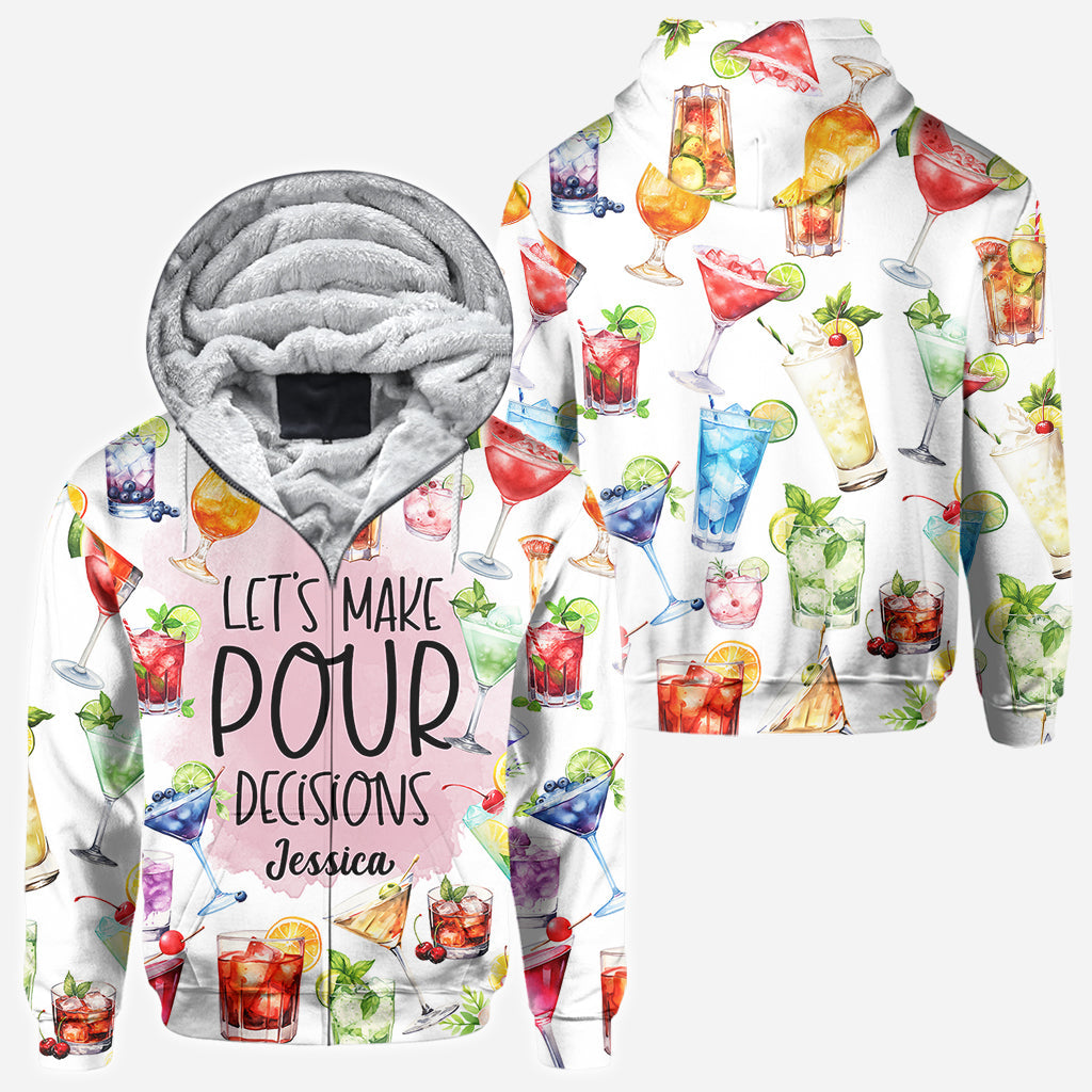 Let's Make Pour Decisions - Personalized Cocktail All Over Shirt