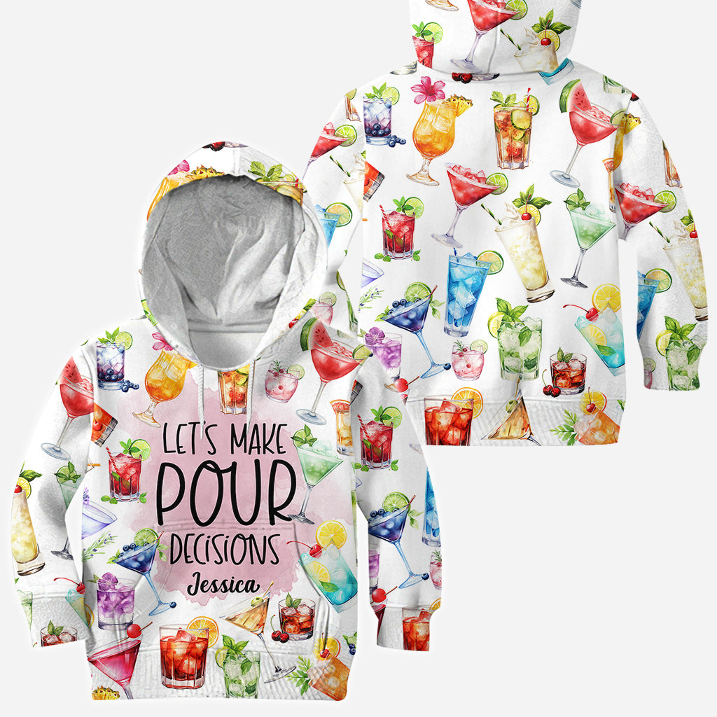 Let's Make Pour Decisions - Personalized Cocktail All Over Shirt