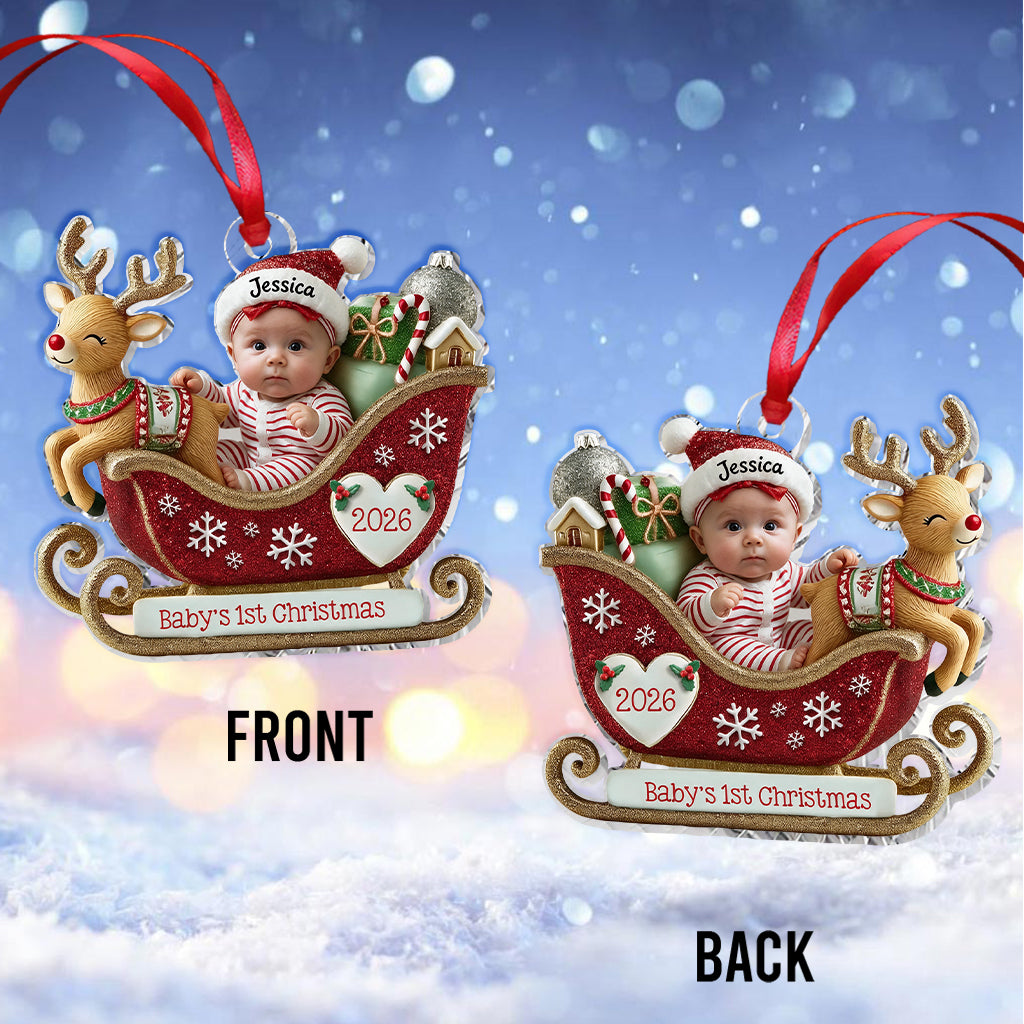 Merry Christmas - Personalized Kid Premium 3D Ornament