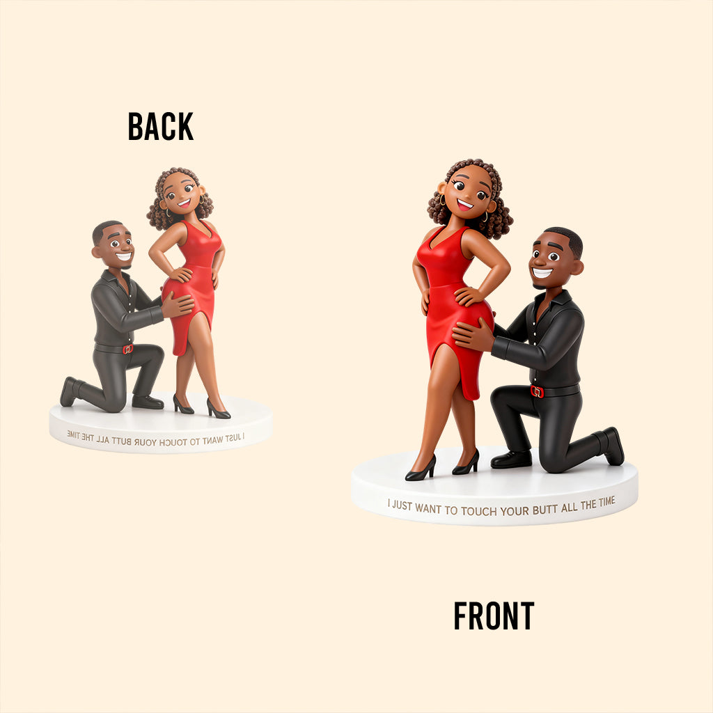 Touching Your Butt All The Time - Personalized Couple Custom Shaped Acrylic Plaque