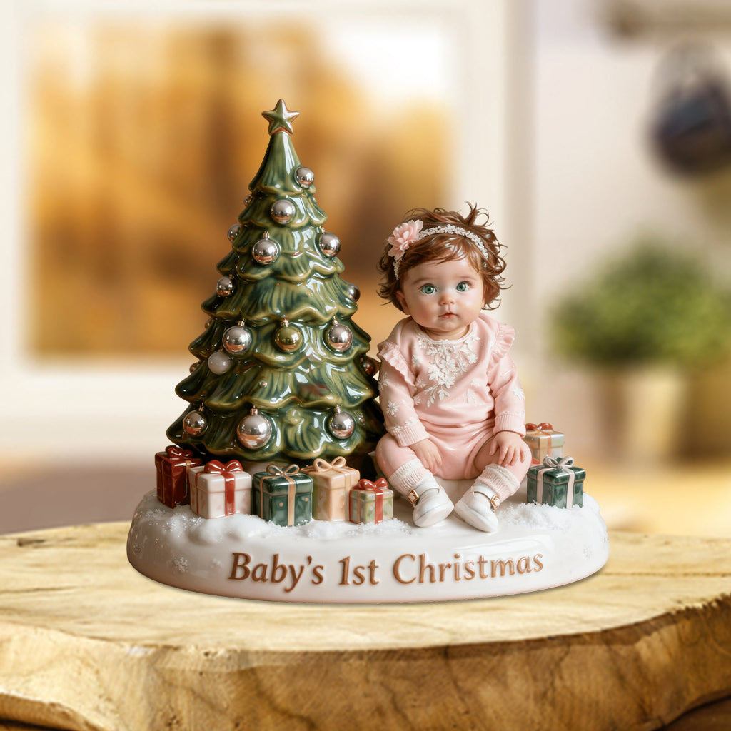 Baby's 1st Christmas - Personalized Kid Custom Shaped Acrylic Plaque