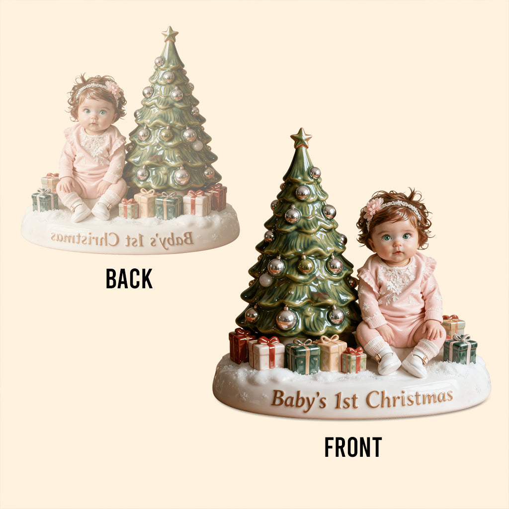 Baby's 1st Christmas - Personalized Kid Custom Shaped Acrylic Plaque