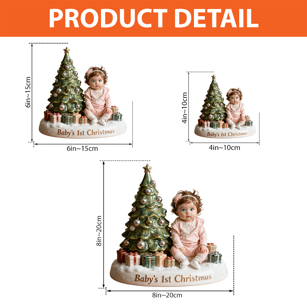 Baby's 1st Christmas - Personalized Kid Custom Shaped Acrylic Plaque