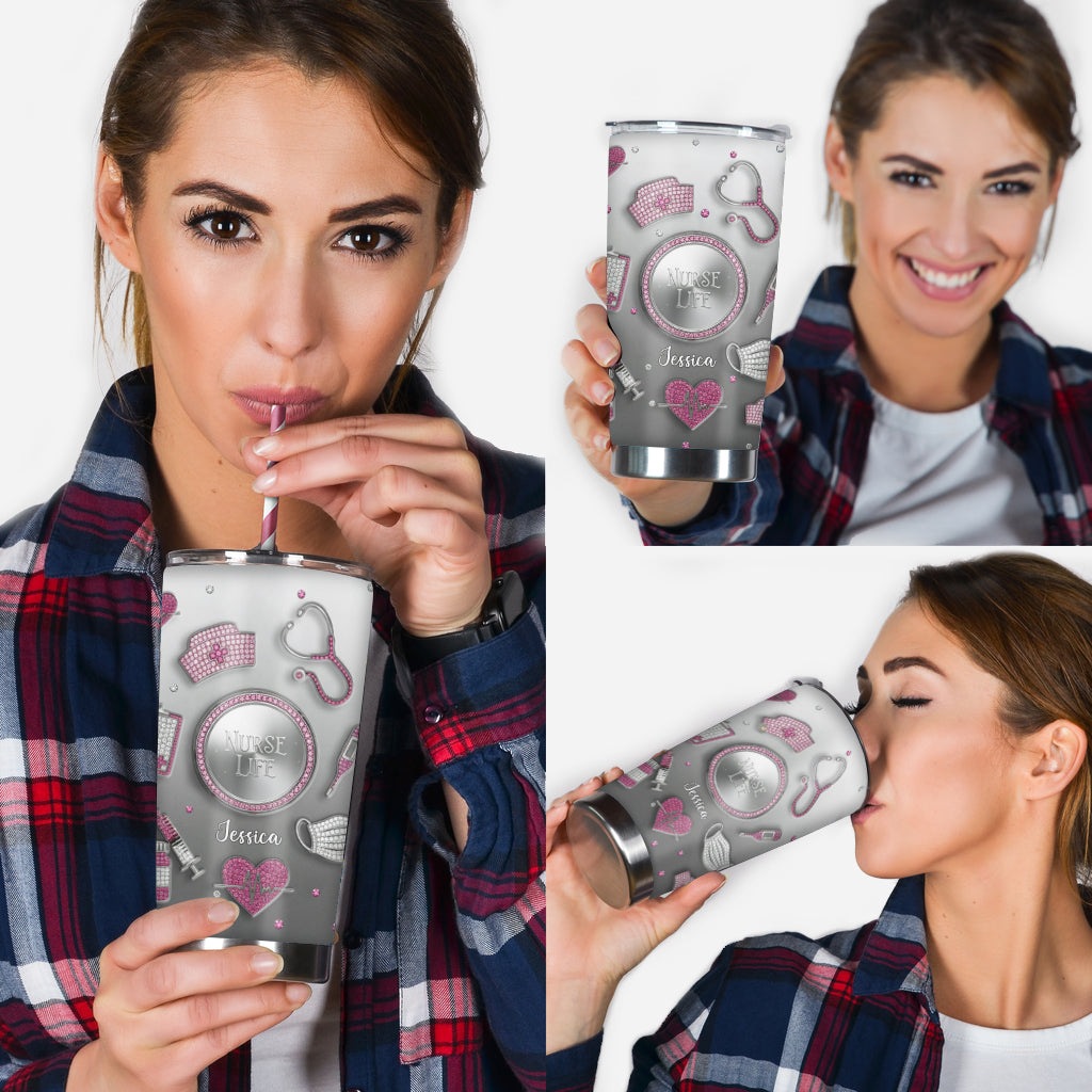 Love Nurse Life - Personalized Nurse Tumbler