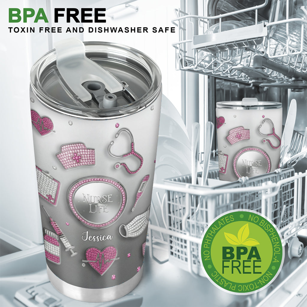 Love Nurse Life - Personalized Nurse Tumbler