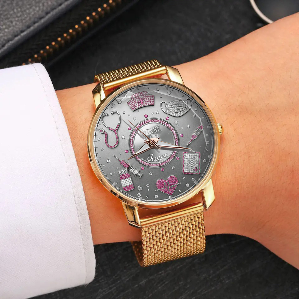 Love Nurse Life - Personalized Nurse Women Hand Watch
