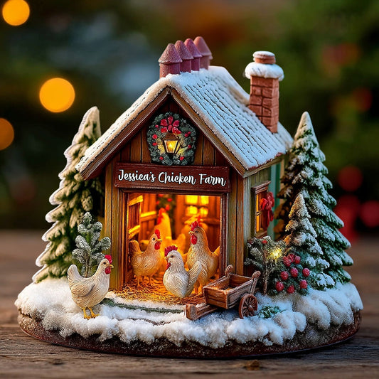 Chicken Lovers Gift - Personalized Chicken Custom Shaped Acrylic Plaque