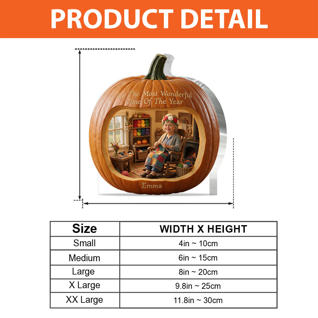 It's Fall Y'all - Personalized Knitting Custom Shaped Acrylic Plaque