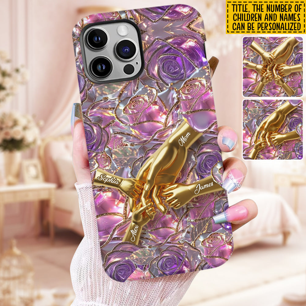 Holding Hands - Personalized Mother Full Print Phone Case