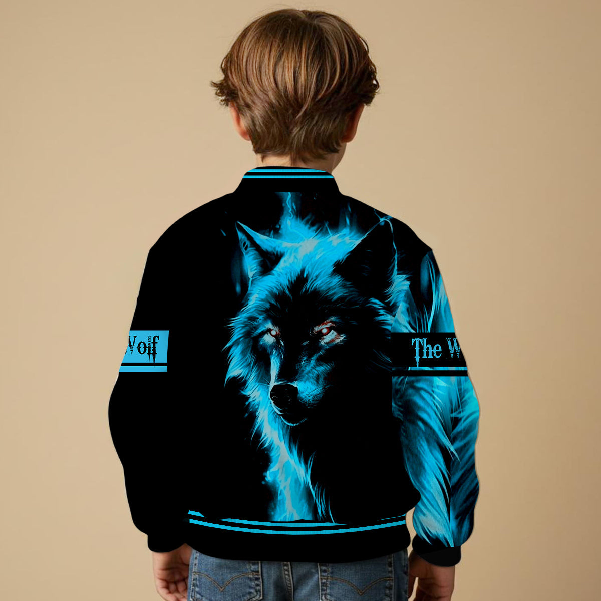The Wolf - Personalized Wolf Varsity Jacket