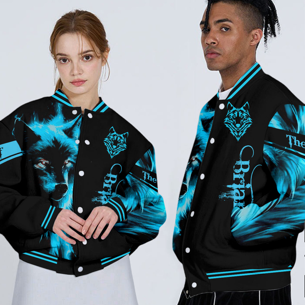 The Wolf - Personalized Wolf Varsity Jacket