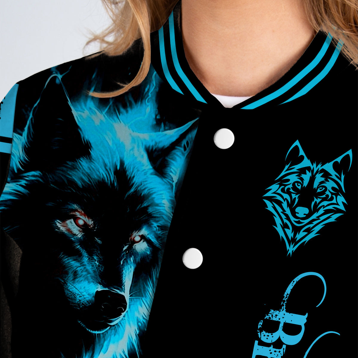 The Wolf - Personalized Wolf Varsity Jacket