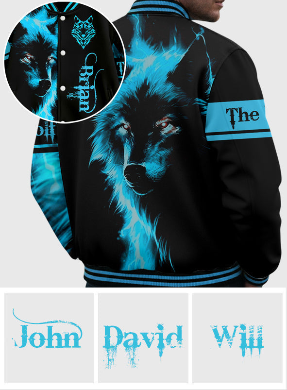 The Wolf - Personalized Wolf Varsity Jacket