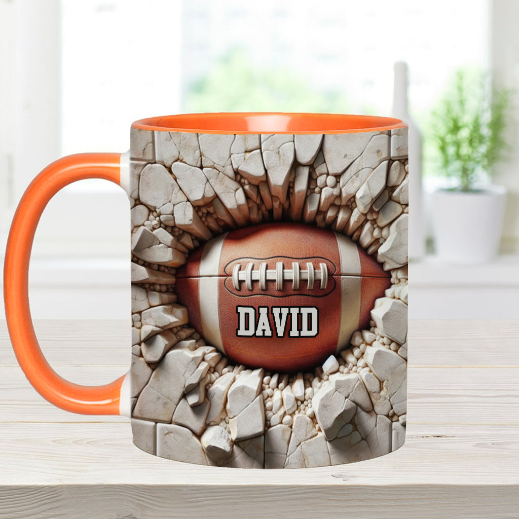 Victory Sip - Personalized Football Accent Mug