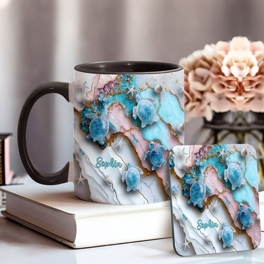 Love Turtles - Personalized Turtle Accent Mug