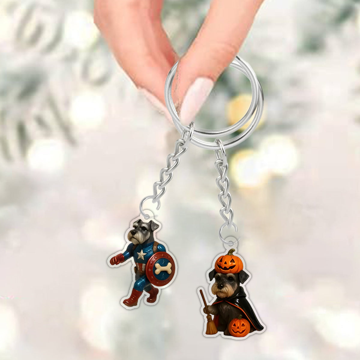 Love My Schnauzer - Personalized Schnauzer Advent Calendar With Ornaments